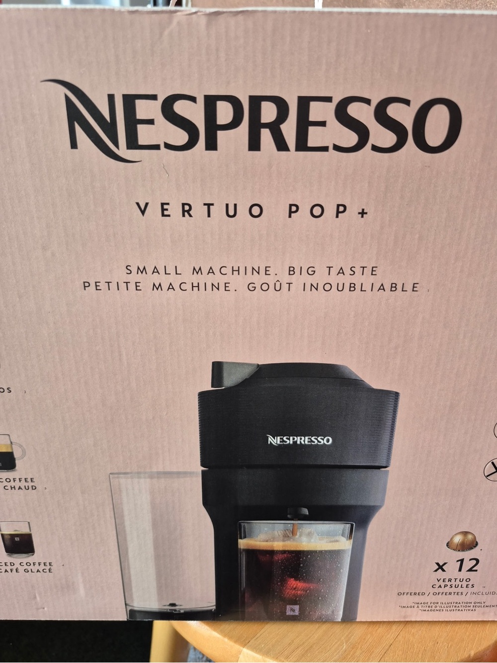 Nespresso Vertuo Pop+ Coffee Maker in Black